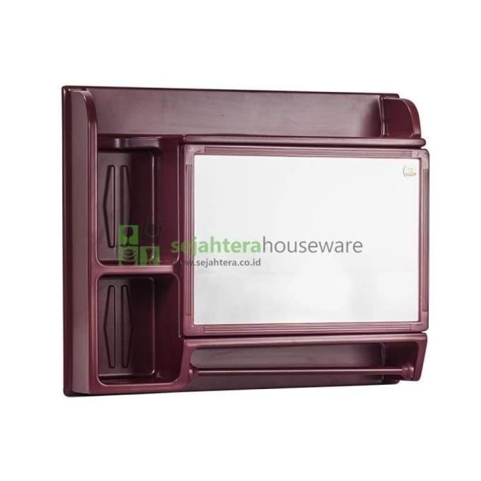 

Mirror Box Maspion MC 5 Rak Dinding cermin kamar mandi serbaguna