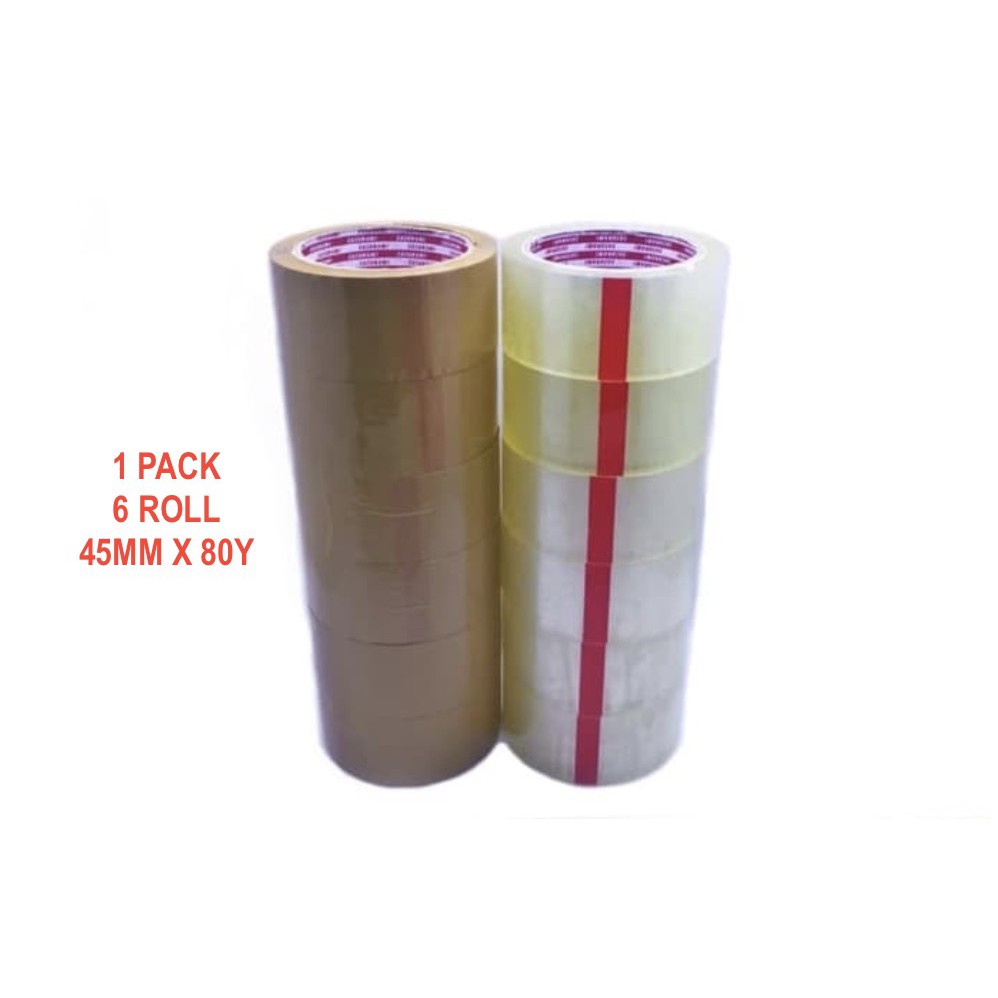 

Lakban Bening 2" Inch 80 Yard Sazanami Opp Tape Isolasi Selotip