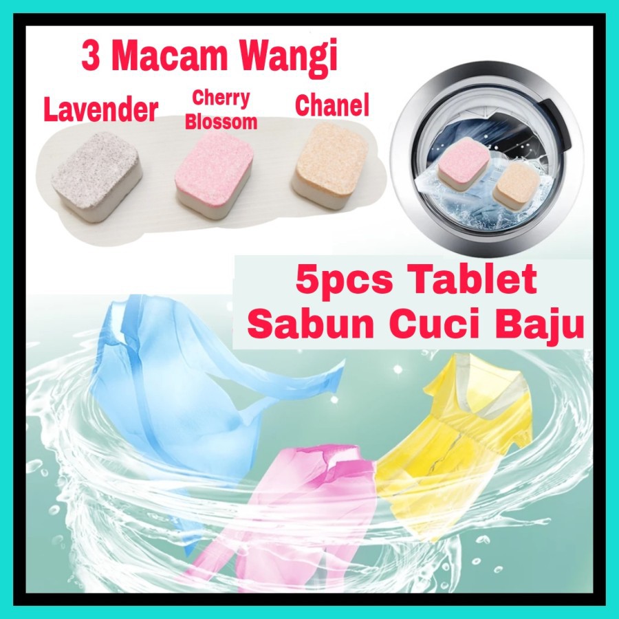 NA - Deterjen Cuci Baju Sabun Laundry Tablet Cuci Handuk isi 5pcs DL01