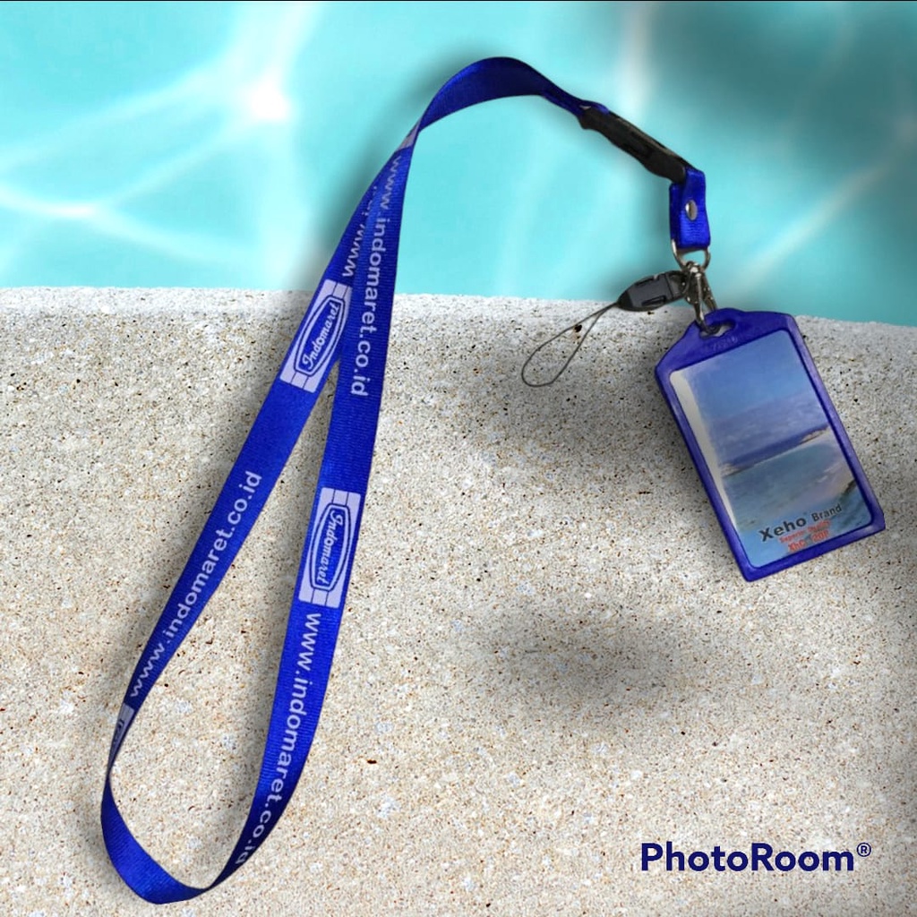 Indomart Lanyard Tali Gnatungan ID Card Holder Paket Lengkap Name Tag Indomaret
