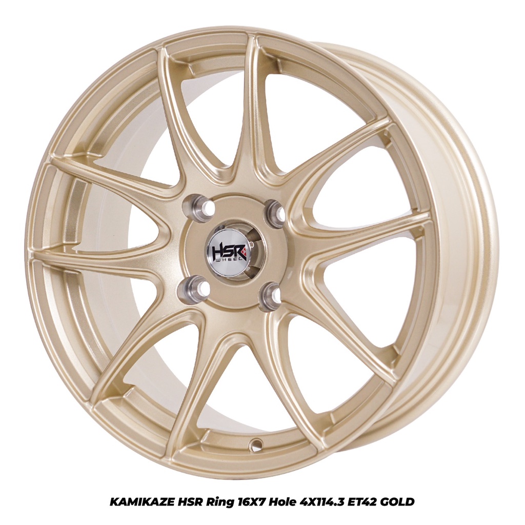 Velg Mobil HSR KAMIKAZE Ring 16 Pelek Racing Kijang Avanza Xenia Livina Gold