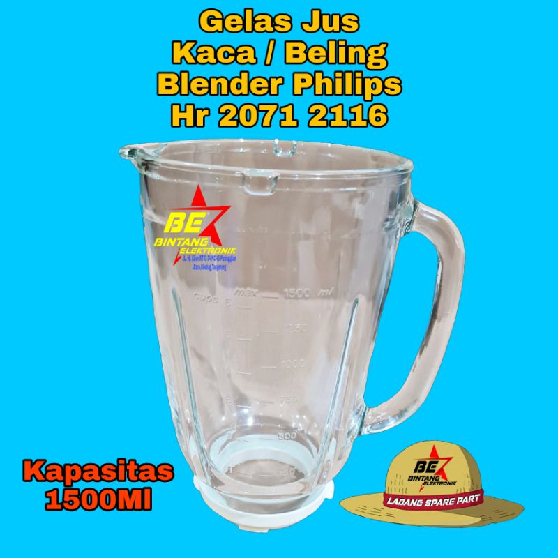 Kaca Gelas Blender philips Hr 2115 2116 2061 2071 Glass Philips Beling