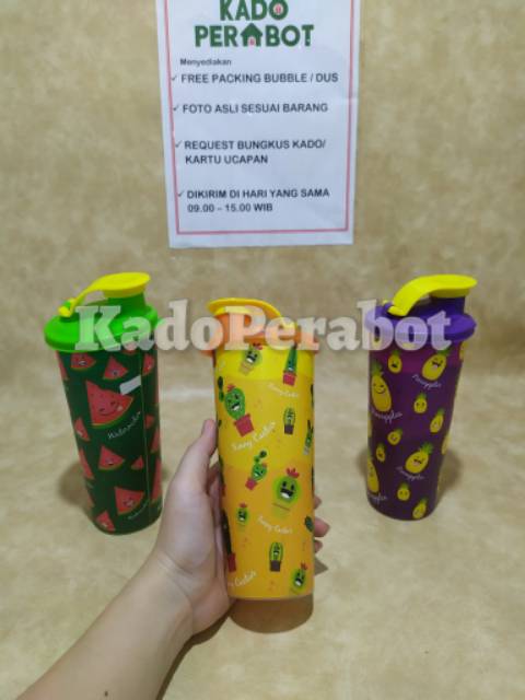 Gelas Karakter tutup - botol minum karakter murah - botol souvenir ulang tahun - botol warna warni