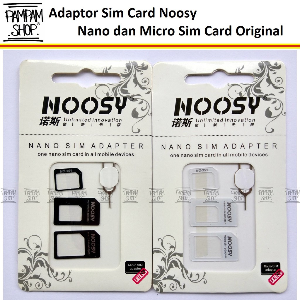 Adaptor Kartu Sim Card Micro Dan Nano Noosy Original | Jarum Tusukan Pin Adapter Nossy