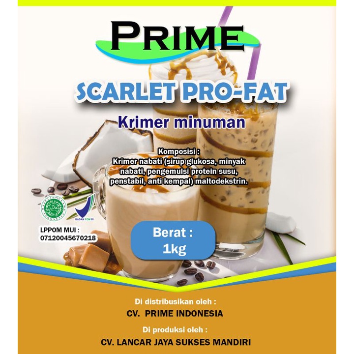

KRIMER MINUMAN SCARLET PRO FAT 1KG