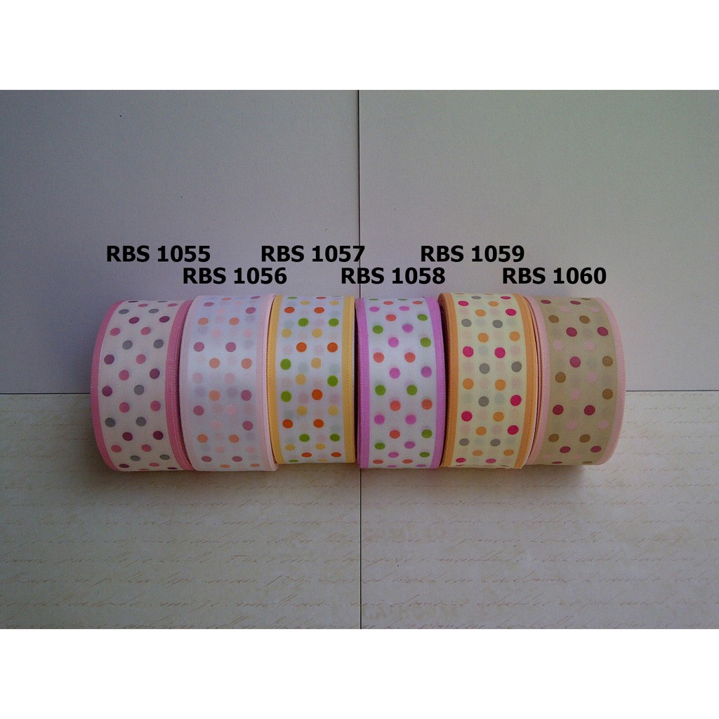 

[10 YARD] PITA SATIN MOTIF POLKADOT SALE RBS 1055,1056,1057,1058,1059,1060