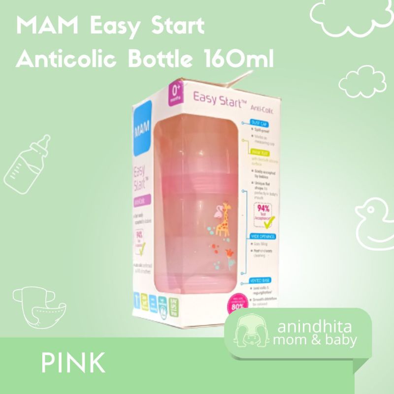 [Harga Promo] MAM Anticolic Bottle 160ml | Anti Colic Bottle | Botol Susu Mam Anti Colic