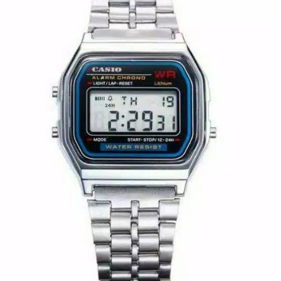 ❂ -Ready Stok Jam Tangan Wanita Casio Rantai gold/silver tipis Digital ➷