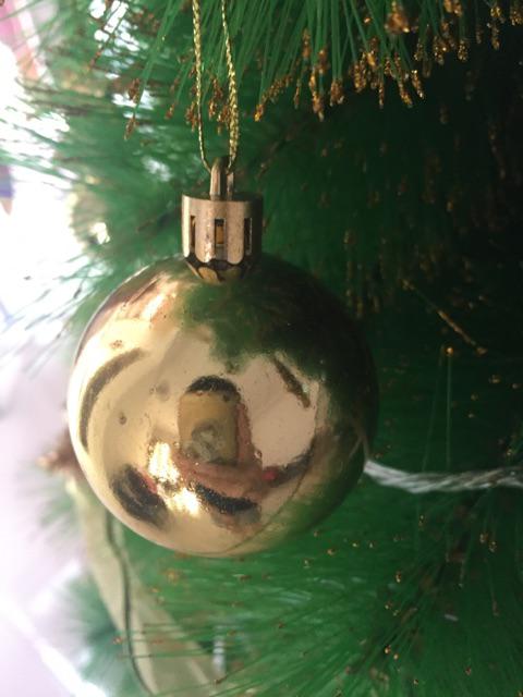 Aksesoris Pohon Natal / Hiasan Bola Natal  4/ 5/ 6/ 7 Cm  Pajangan Gantungan Pernik Pohon Natal