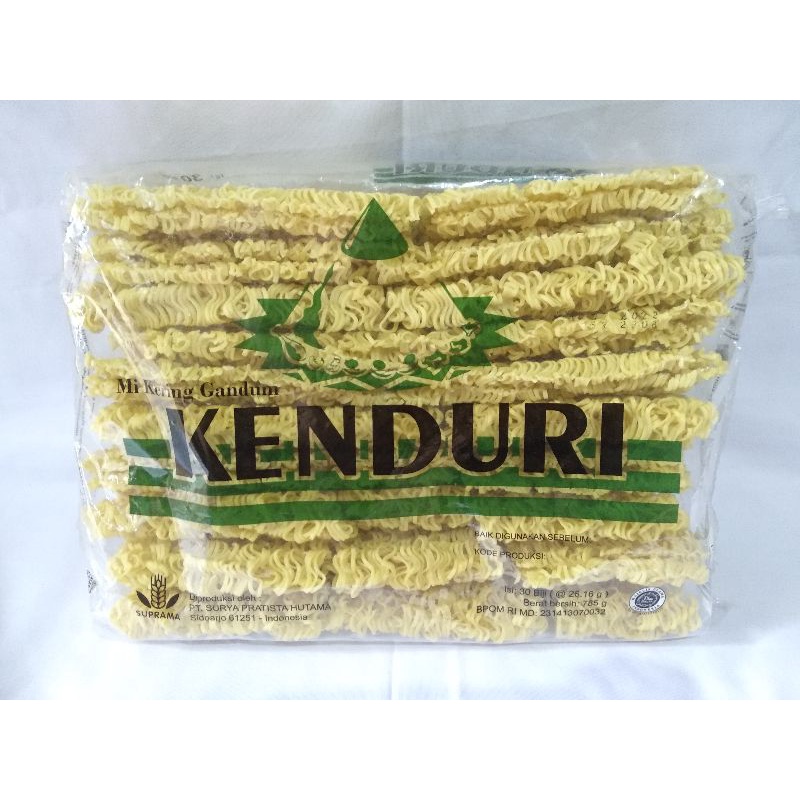 Mie Kering Kenduri Hijau 30pcs 785gr Mi Kuning Kering