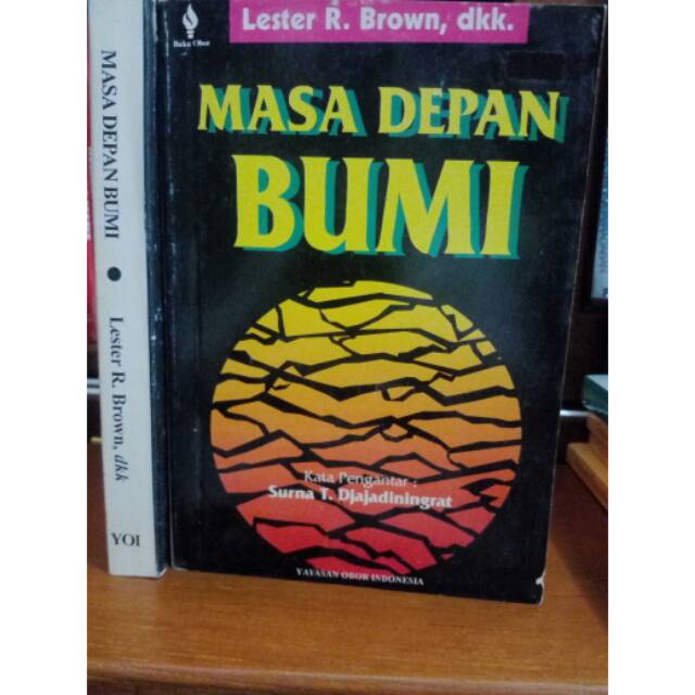 Buku Super Langka - Lester R Brown - Masa Depan Bumi - Yayasan Obor Indonesia - Original
