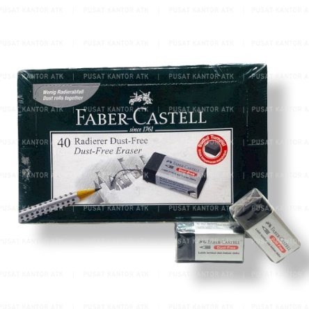 

Faber Castell Eraser Dust free Hitam Isi 30 Penghapus Anti Debu
