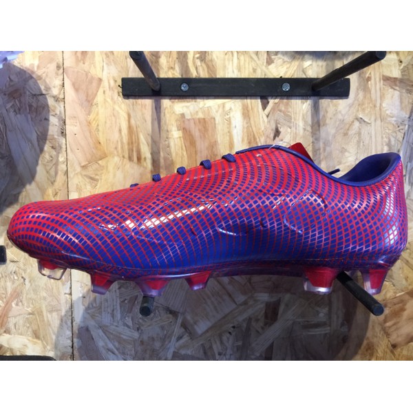 Sepatu bola specs original swervo thunderbolt emperor red/naval blue