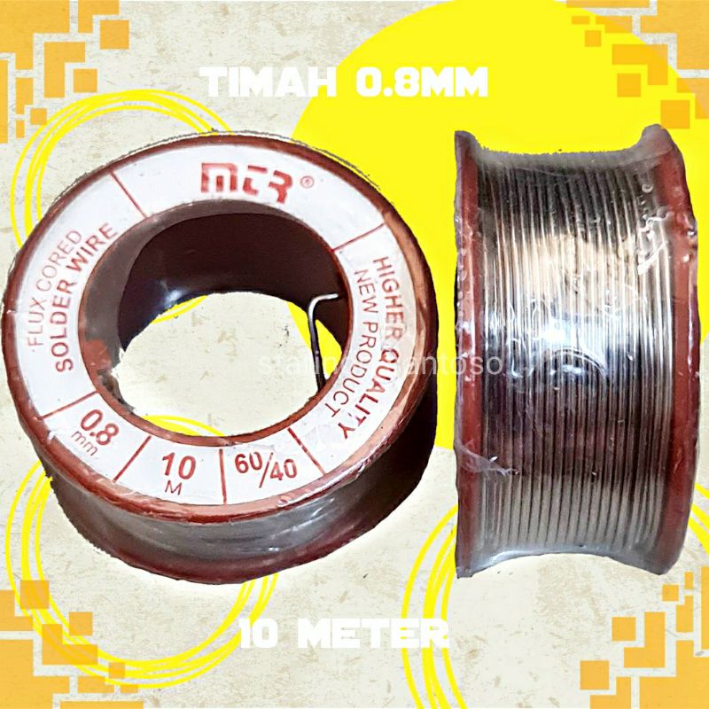 TIMAH SOLDER 0.8mm roll 10 5 meter mini 5m 10m kecil