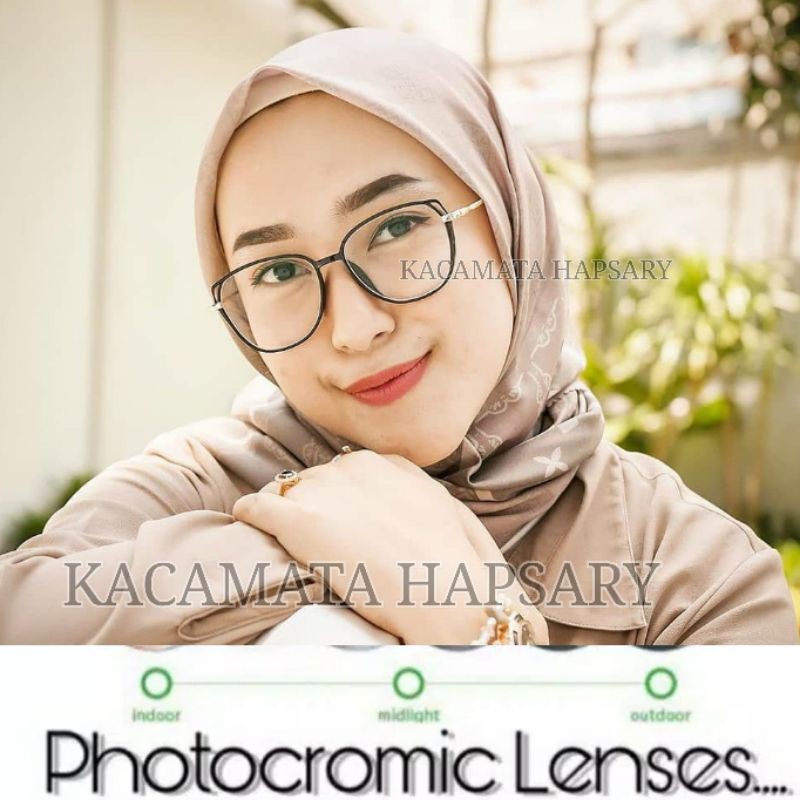 FRAME KACAMATA WANITA TERBARU | PAKET FRAME + PHOTOCROMIC | KACAMATA ANTI RADIASI | KACAMATA 8830