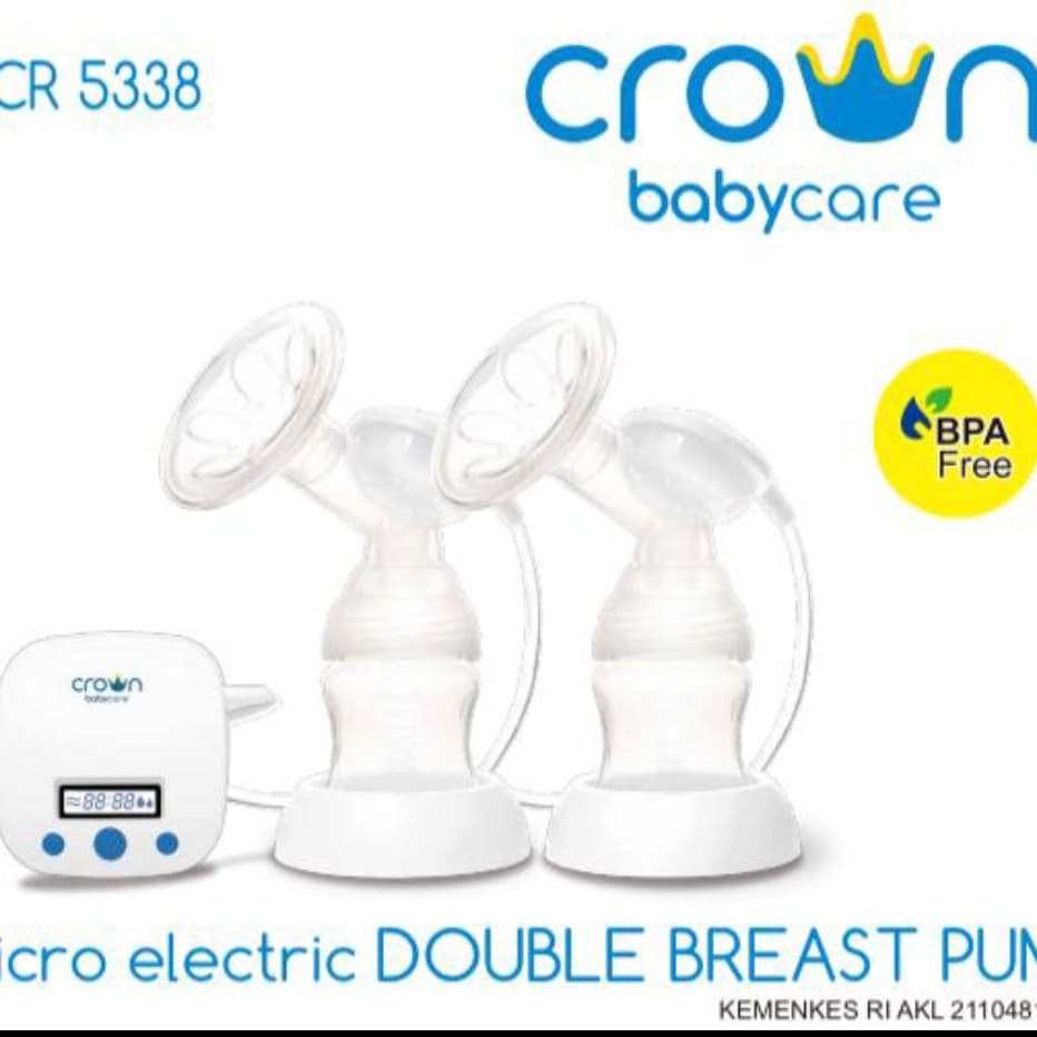 PROMO AKHIR BULAN !!! MICRO ELECTRIC DOUBLE BREAST PUMP CR 5338 - CROWN