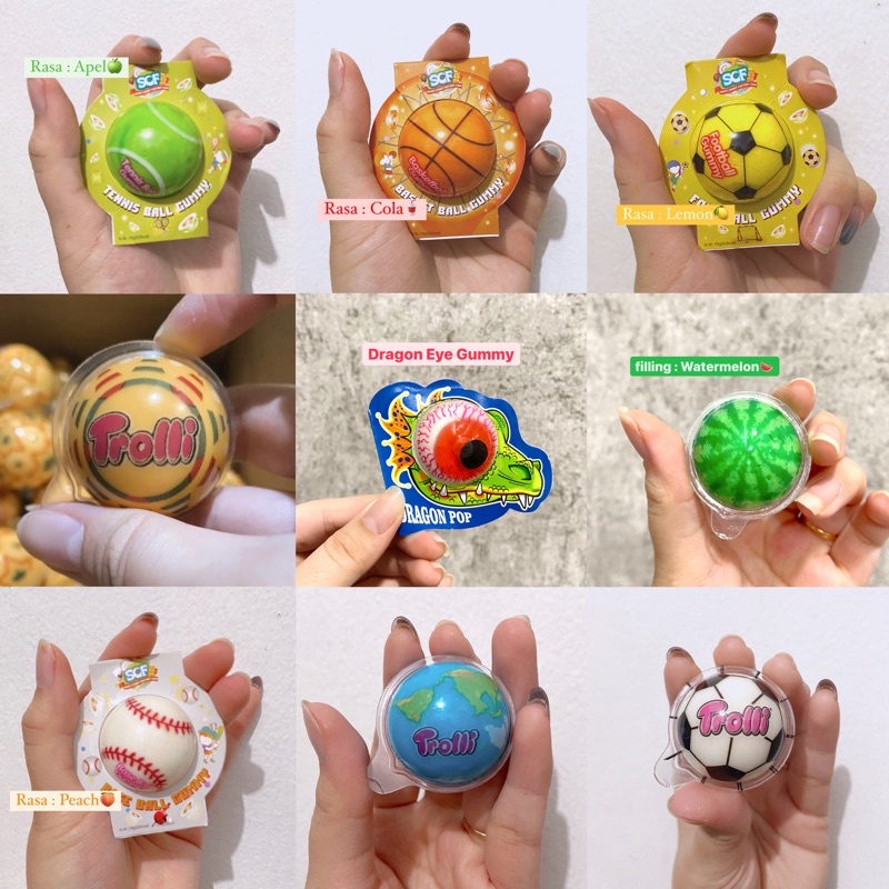 

Trolli HALAL Bola Mata Gummy Buble Gum Korea Viral / Korea Trolly Gummy / EYES Gummy / trolli planet gummi / Trolli Gummy Permen Karet Trolly / Permen Karet Dunia / Peremen Karet Viral Korea