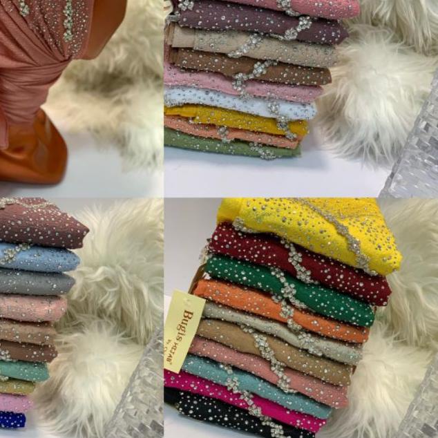 ☊ kerudung pesta Swarosky Mewah By : Bugis Hijab ✈