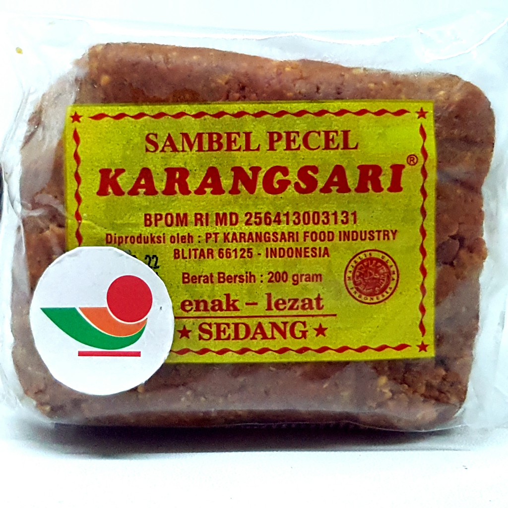 

KARANGSARI SAMBEL PECEL ALL VARIANT 200gr | PEDAS PEDES INSTAN SAMBAL KARANG SARI BLOK PASTA BUMBU