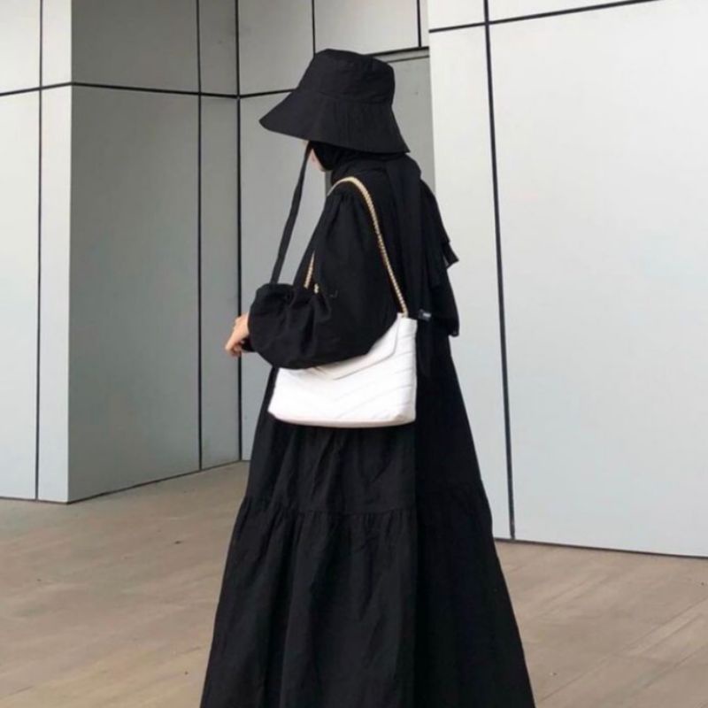 JUMBO Topi Bucket Korea Tali Panjang/Topi Wide Bucket