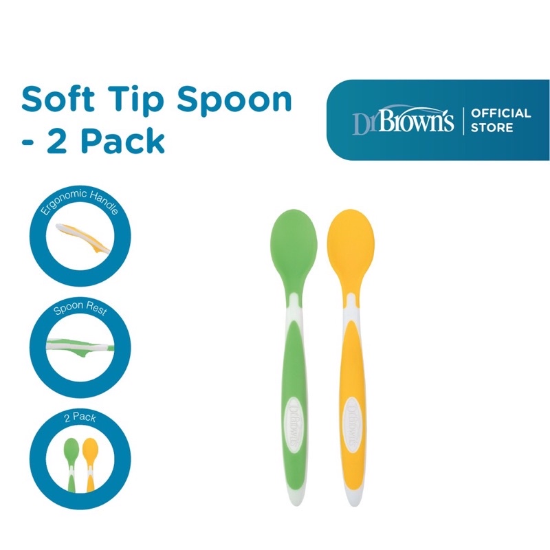Dr.Browns Soft Tip Spoon - Sendok makan bayi TF009