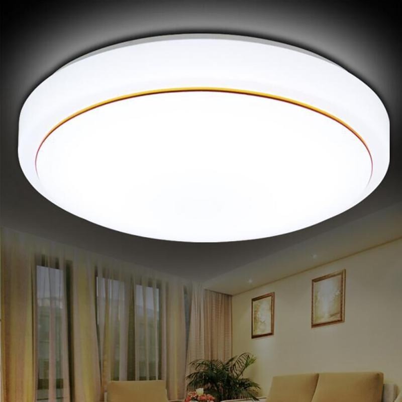 Lampu LED Plafon Modern 36W 38cm Cool White - DZ574 - White/Gold