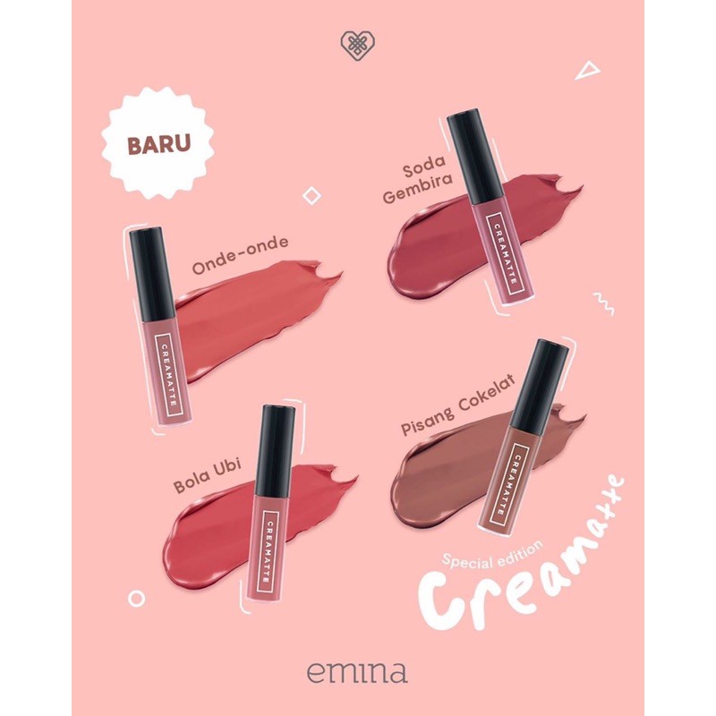 Emina Creamatte Lip Cream Lip Matte Lipstick