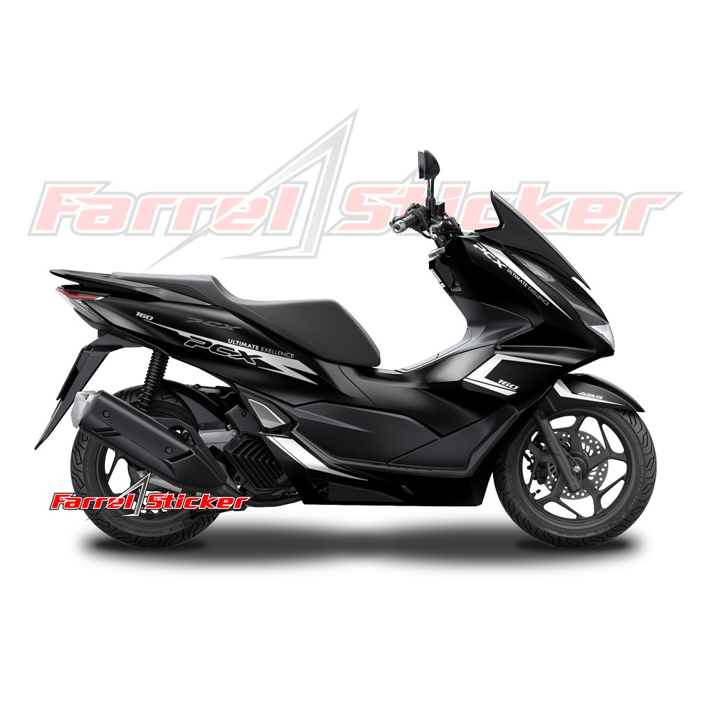 stiker pcx sticker stripping PCX 160 hitam ct 02