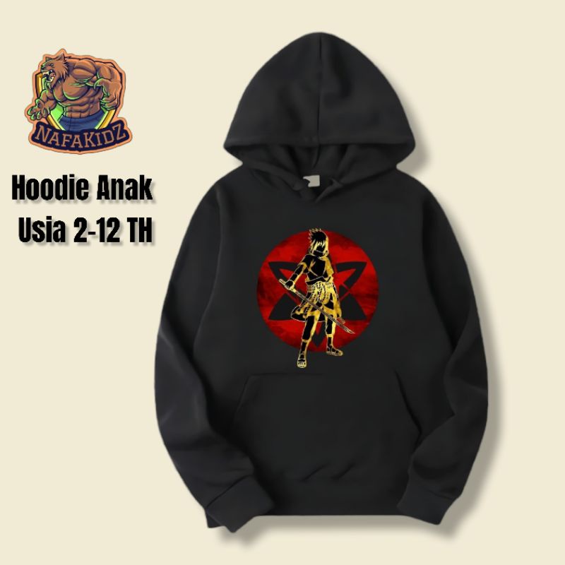 HOODIE ANAK SASUKE SHARINGAN JAKET ANAK ANIME NARUTO UCHIHA SASUKE MATA SARINGAN SWEATER ANAK SASUKE