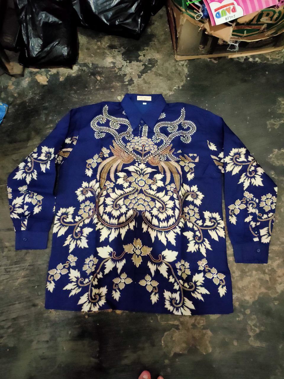 Kemeja Batik Semi Sutra Shyntetic Puring Istimewa Pundak Pakai Busa