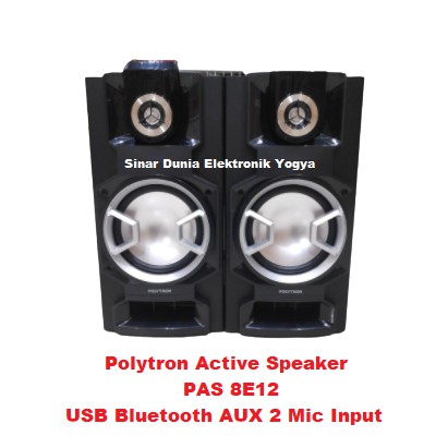 Polytron Speaker Aktif Audio Bluetooth PAS 8E12 PAS8E12 USB Mic Input