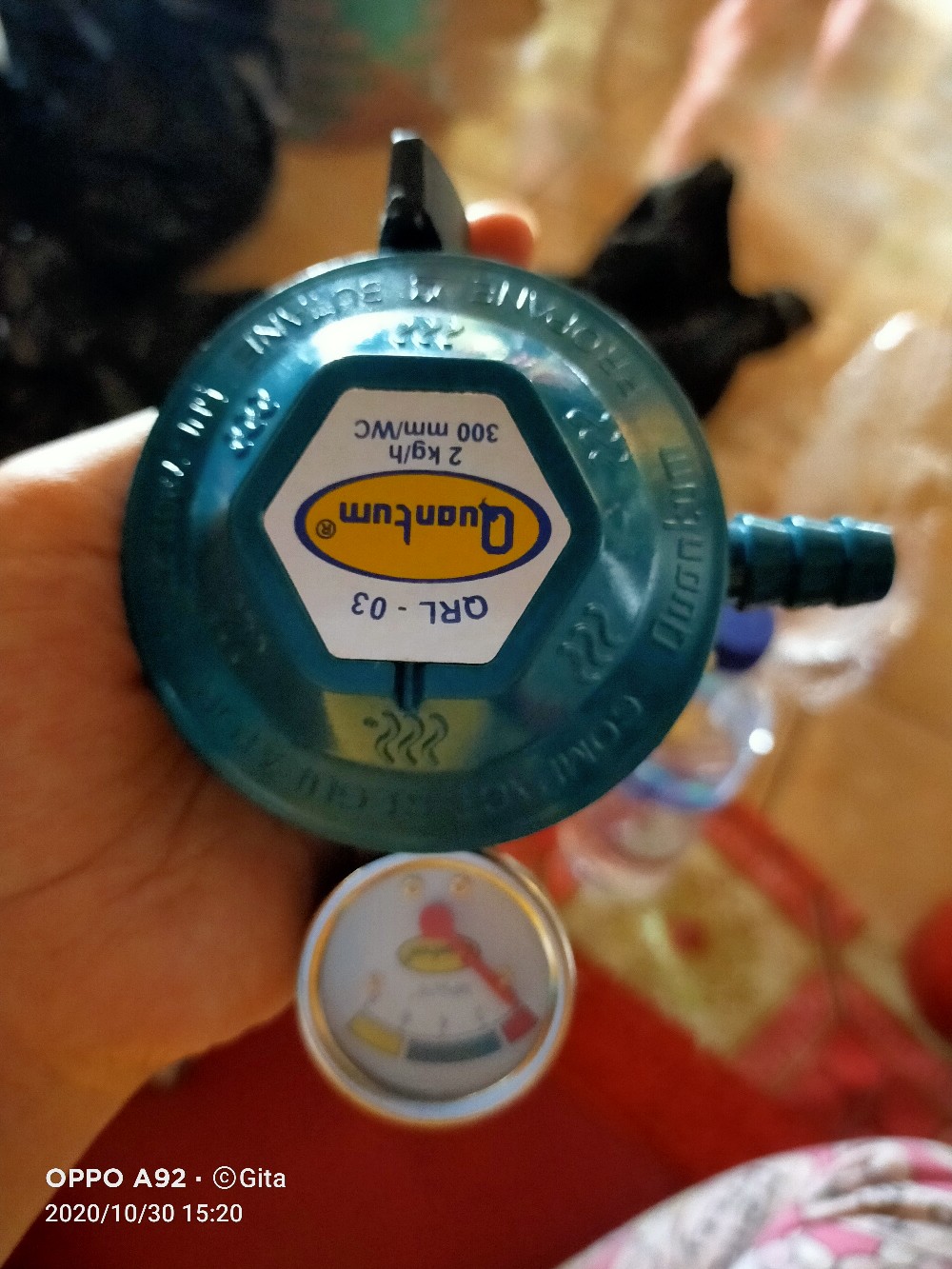 Regulator Kompor Gas + Meter Quantum Qrl 03