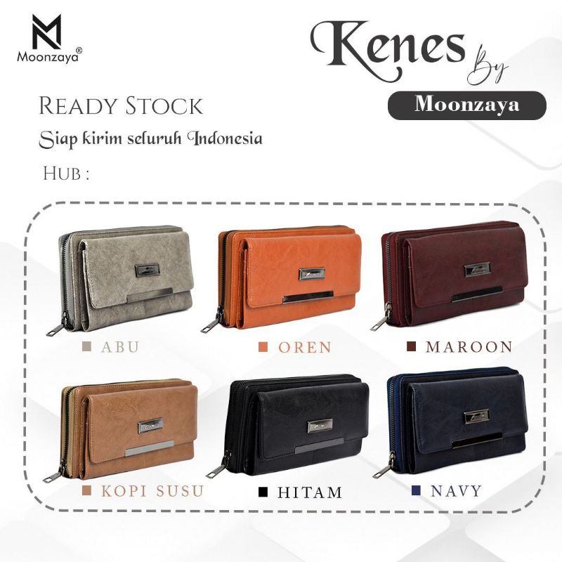 Dompet Wanita Panjang kenes, 4 Skat Ruang Original Moonzaya Siap Kirim