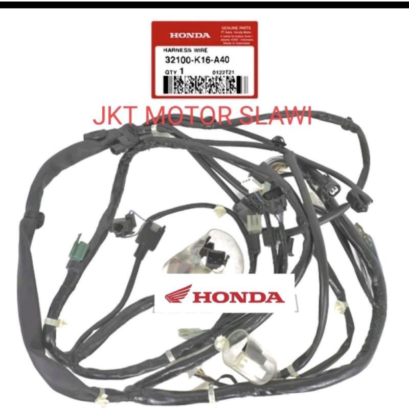 32100 K16 A40 kabel body harness wire scoopy f1 2015-2016 starter halus asli honda