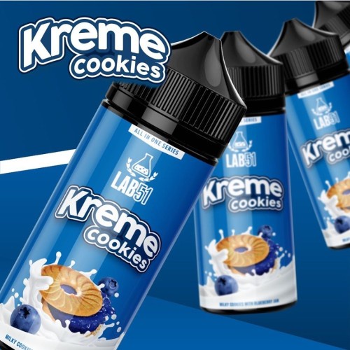 LAB51 Kreme Cookies Milky Cookies with Blueberry Jam 100ML