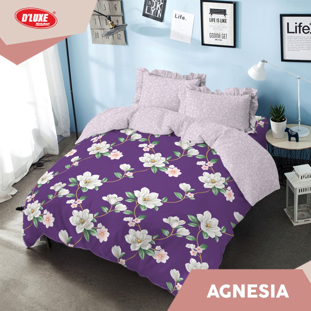 Jual Bedcover Estetik Bulan Tebal Katun Queen Tidak Luntur R4W6 Terlaris Simple Bintang Halus