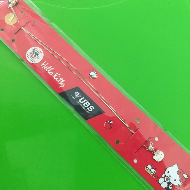 Kalung Emas Anak Kepala Hello Kitty Pink UBS 700