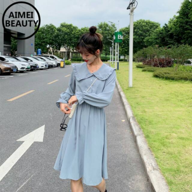 Ready stock vitality wild little man white square collor shirt