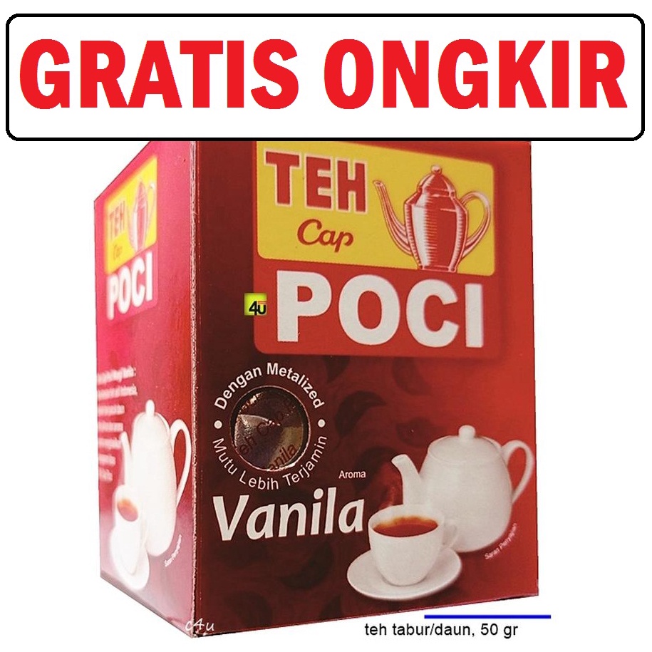 

tpo- teh poci vanilla 50gr PCS teh tubruk poci hitam vanila 50 gr