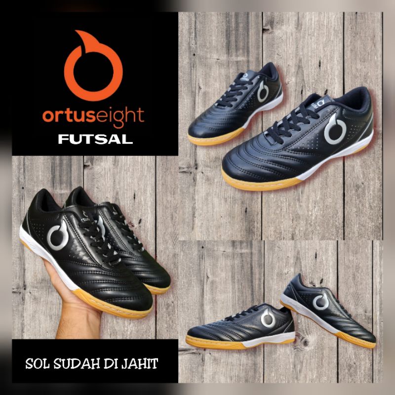 SEPATU FUTSAL ORTUSEIGHT PRIA SOL DI JAHIT SEKELILING SIZE 34 - 43 / SEPATU PUTSAL SEPAKBOLA INDOOR SOCCER RUNNING JOGGING / SEPATU SEKOLAH HITAM COWOK / SEPATU OLAHRAGA LARI RUNNING TENIS MEJA PINGPONG