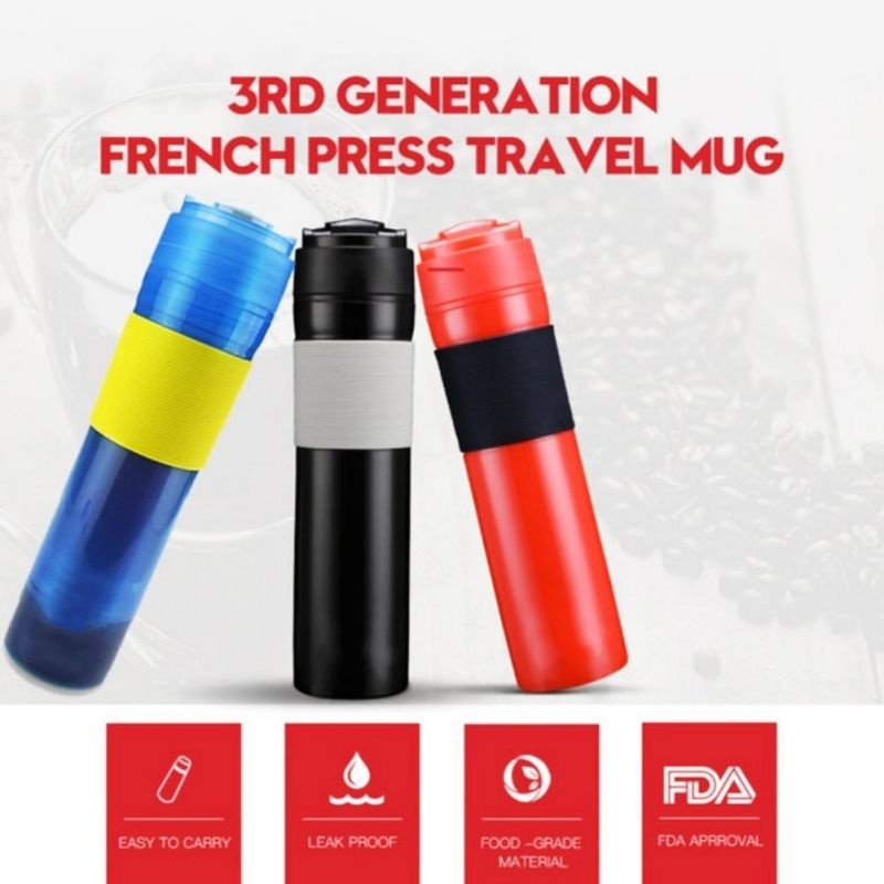 Travel Mug Portable French Press Coffee Maker 300ml