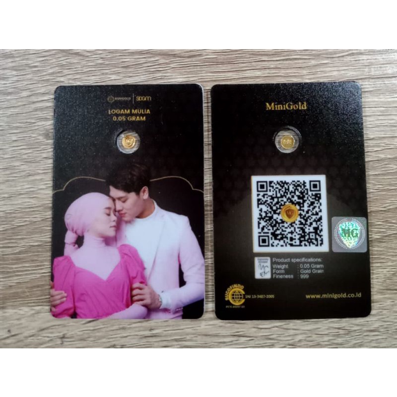 Minigold Leslar Series Minigold Gift Series Leslar (Lesti Bilar) Koin Emas Logam Mulia 24 Karat Mura