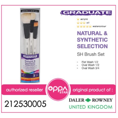 

Kuas Lukis Set High Quality Daler Rowney Graduate Brush SH 212530005