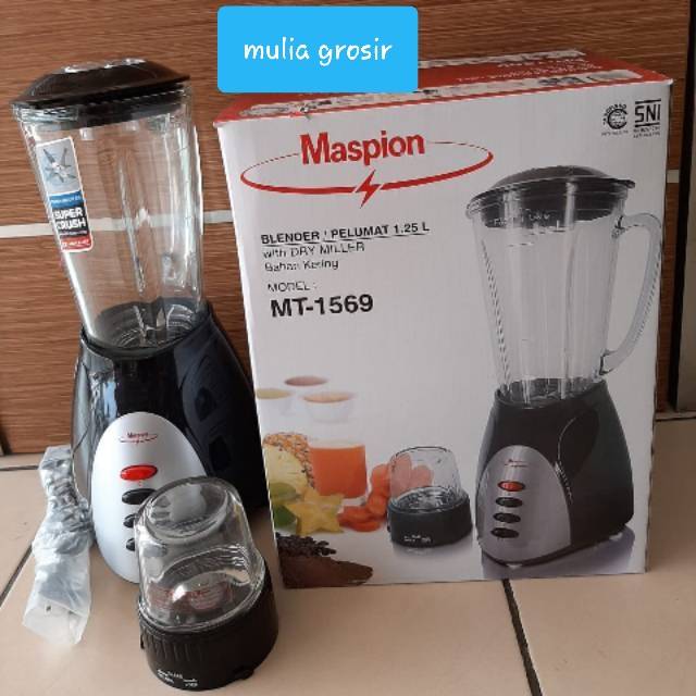 Blender Maspion Kaca 1.25L isi 2 MT 1569