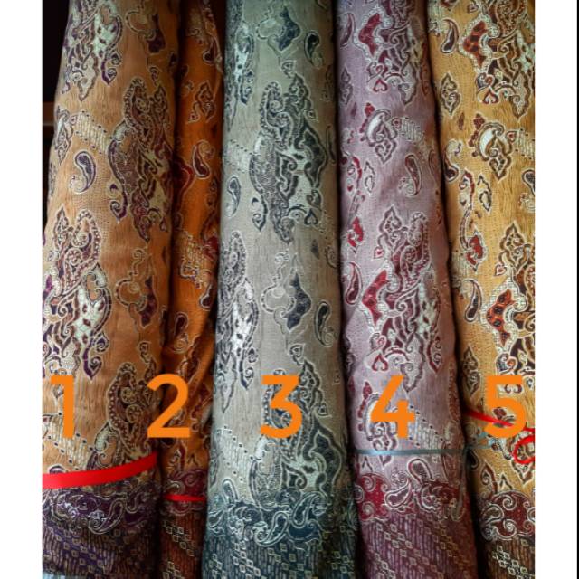 Batik silk halus royal peach jatayu