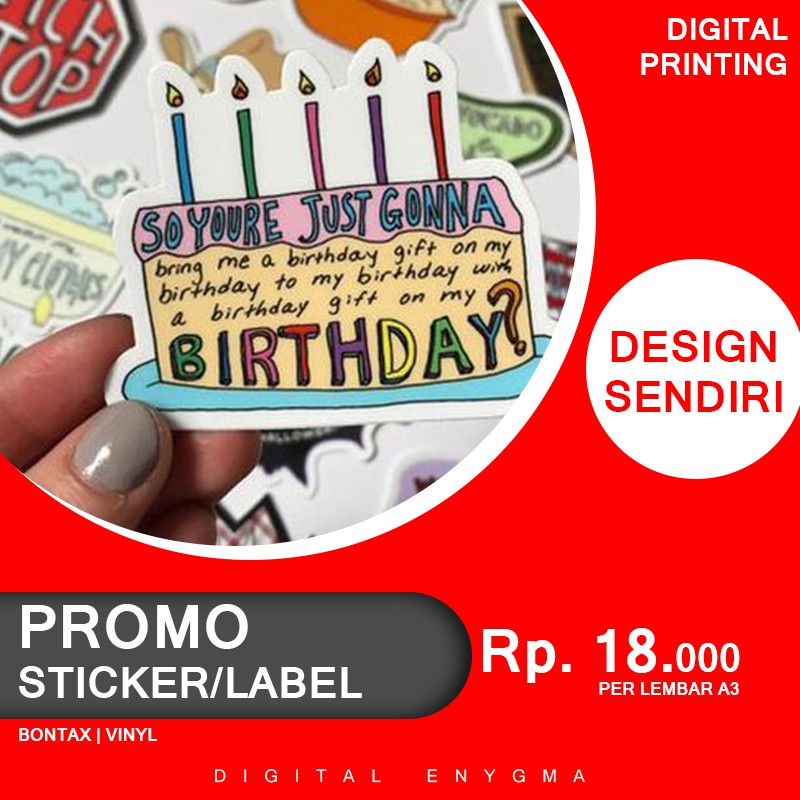 Promo Cetak Label Kemasan Sticker Murah Surabaya Design Sendiri Shopee Indonesia