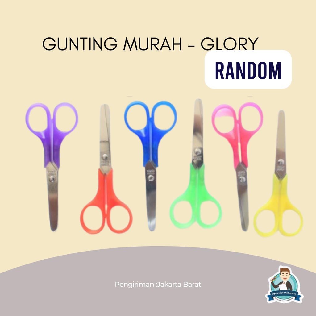 

GUNTING WARNA MURAH GLORY / GUNTING ANAK ANAK / GUNTING MURAH