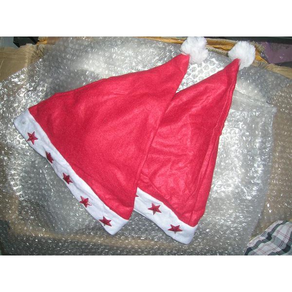 topi natal christmas hat led bintang