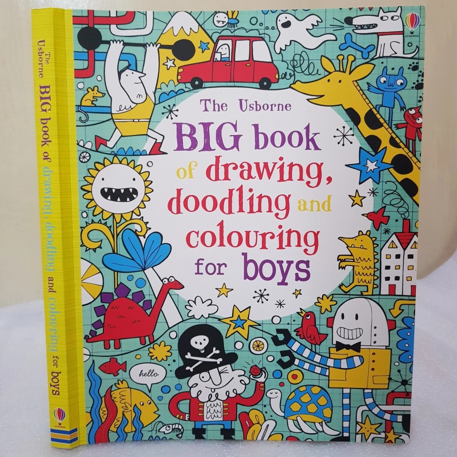 Jual USBORNE BIG BOOK OF DRAWING DOODLING AND COLOURING / BUKU BESAR