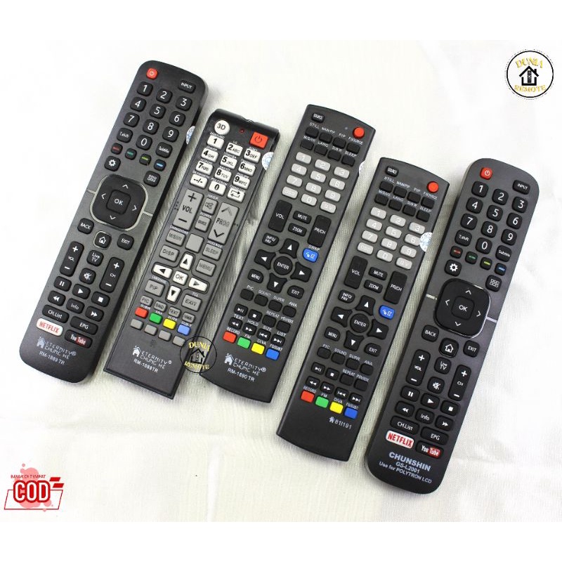 Remot Remote POLYTRON TV SMART LCD LED SLIM FLAT TABUNG YOUTUBE NETFLIX Series Polytron